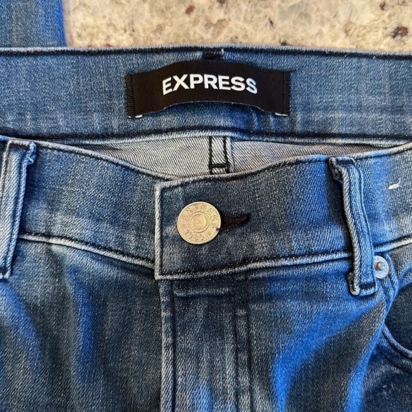 Express High Rise Skinny Jeans Size 12 - Picture 6 of 7